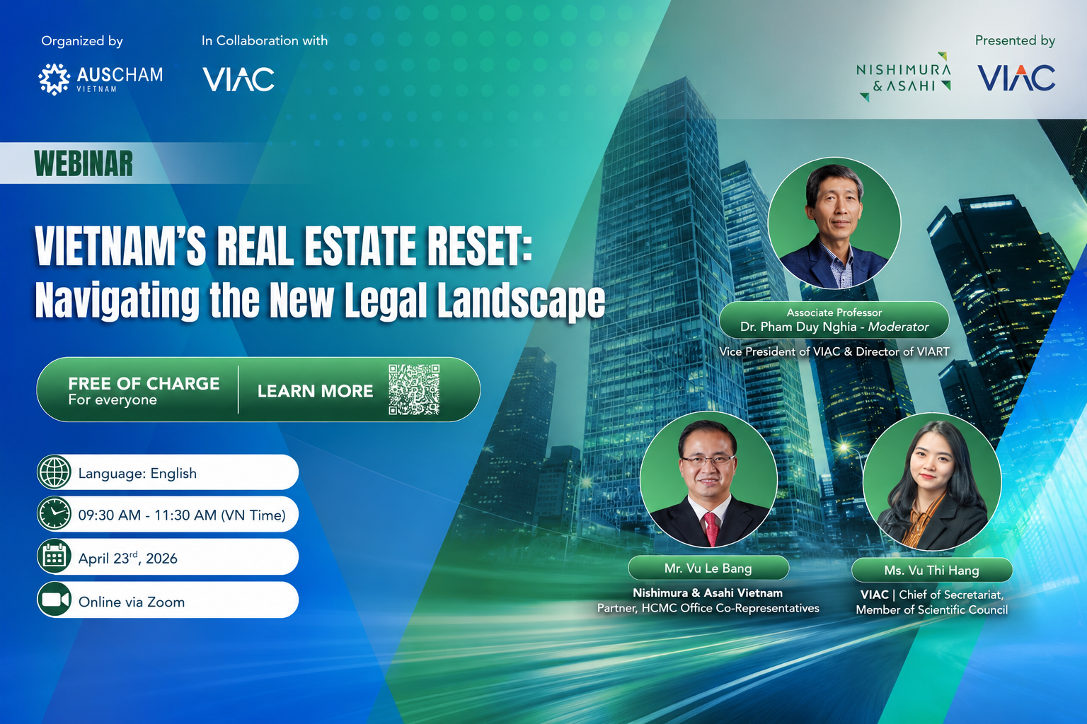 AusCham-VIAC 2026 Webinar series #01 – Vietnam’s Real Estate Reset: Navigating the New Legal Landscape